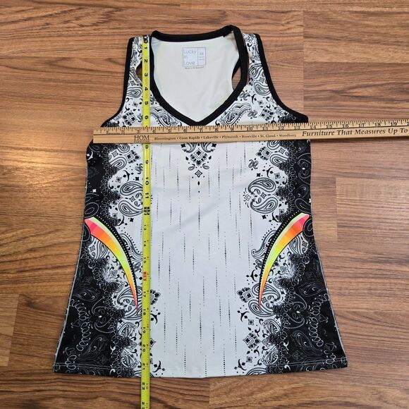 Vaportex Lucky In Love Performance Tank Top Womens XS Fitted Tennis Active NEW - Picture 11 of 11